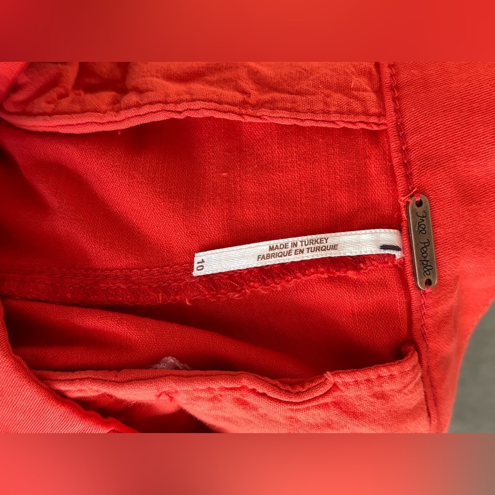 NWOT Free People Billie Chino Shorts - Picture 5 of 6